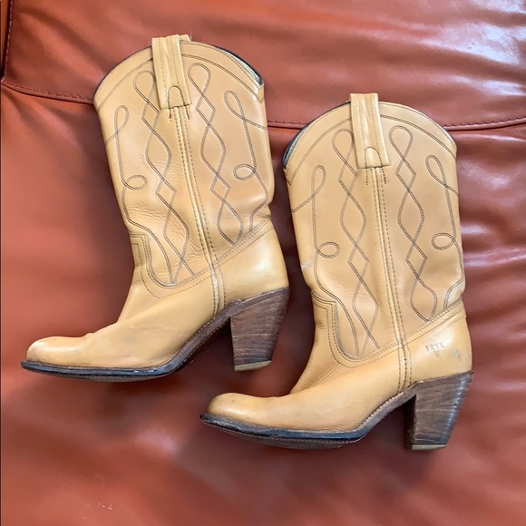 Frye Shoes - Frye Leather Heeled Boots